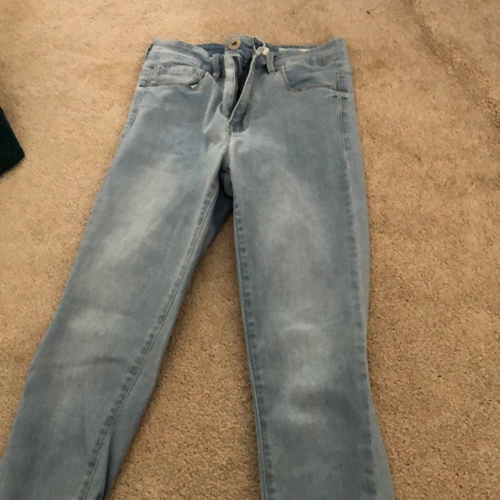 Light blue jeggings